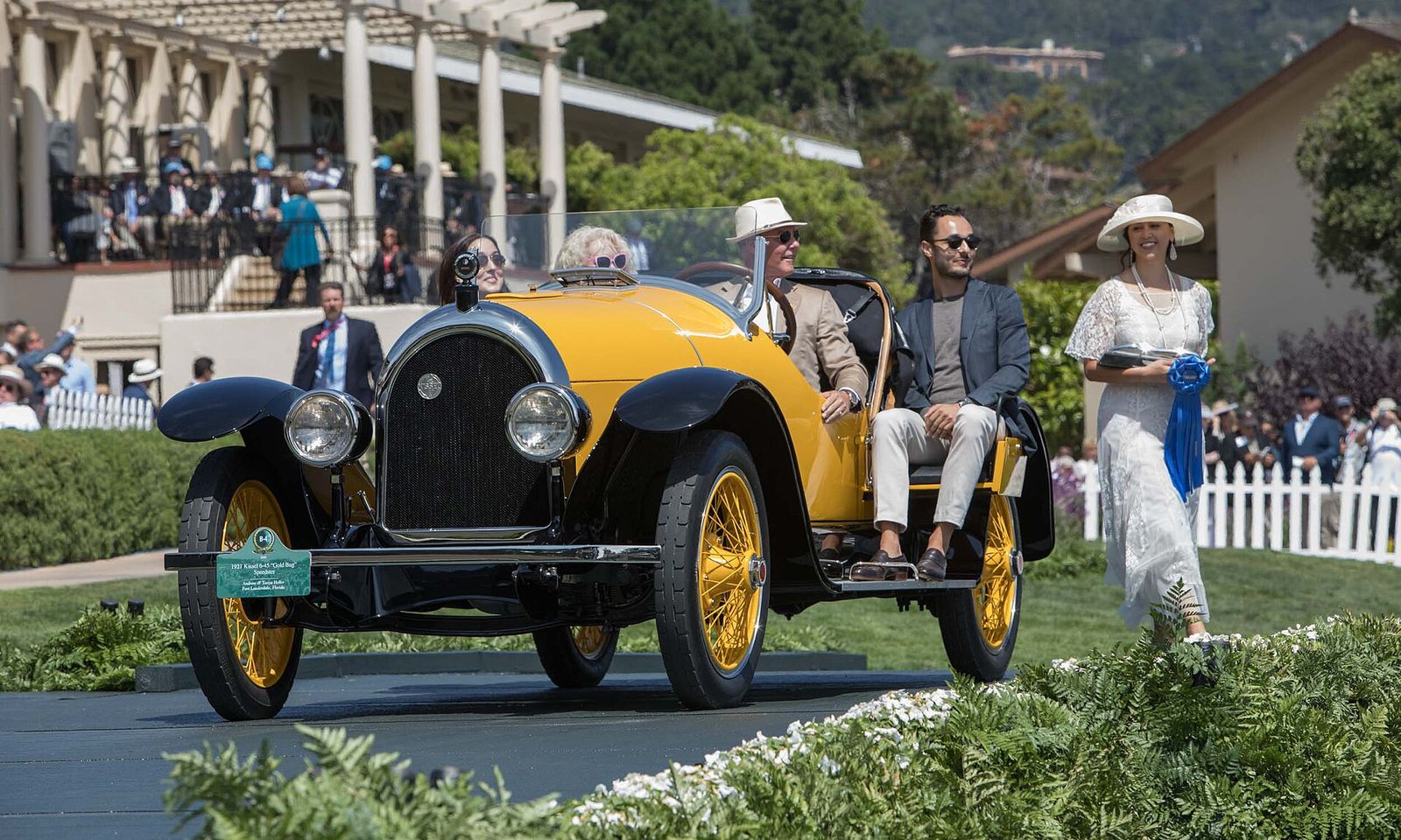 1921 Kissel 6-45 Gold Bug Speedster - receiving a Best in Class award at the 2018 Pebble Beach Concours d'Elegance, Monterey Car Week