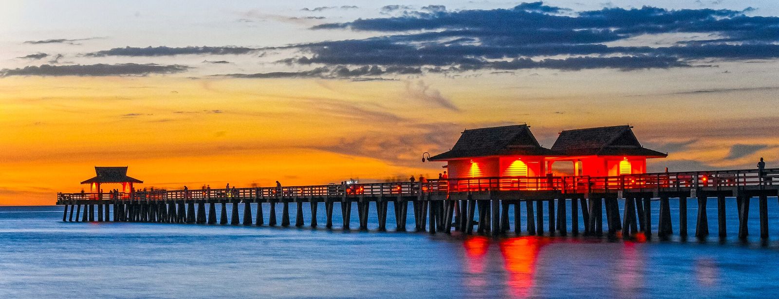 Naples Pier After Sundown, Naples Winter Wine Festival