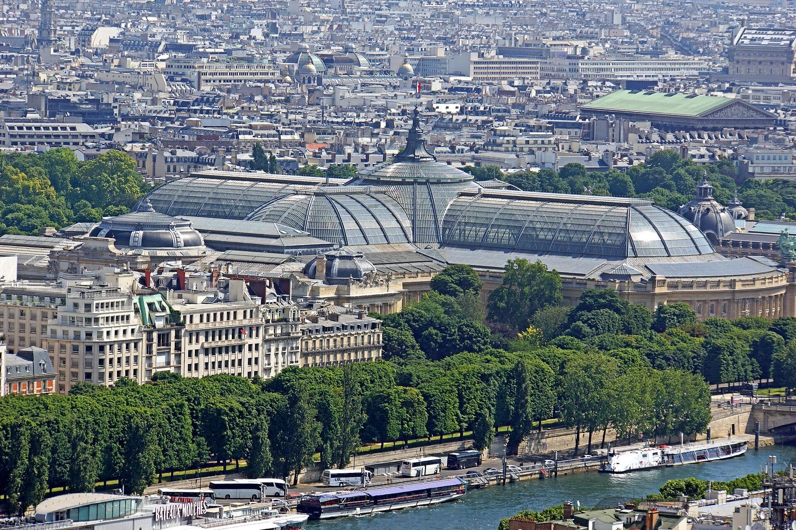 View from the second level of the Eiffel Tower, Paris Fashion Week
