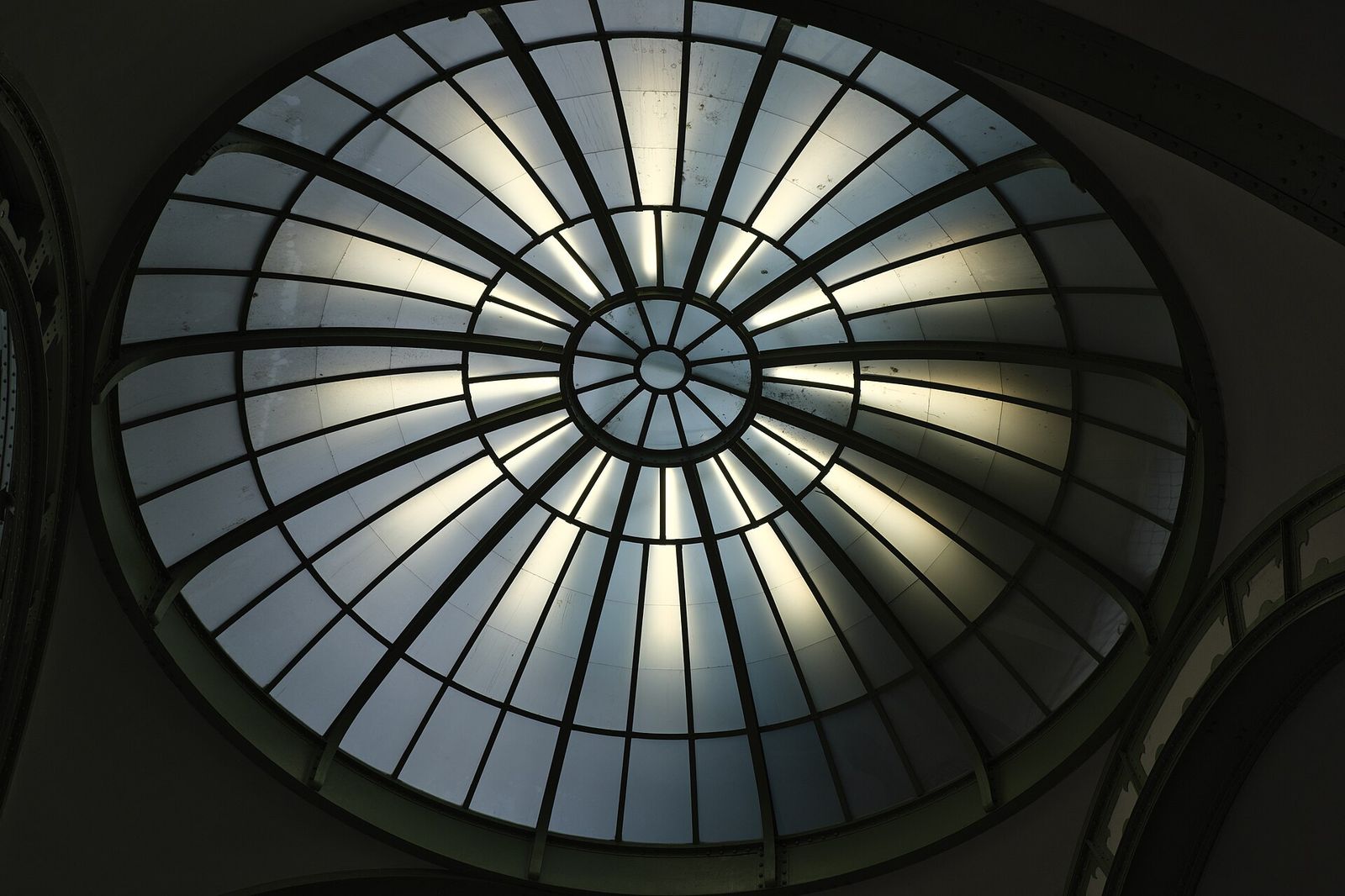 Roof of the Grand Palais, interior, Paris Haute Couture Week