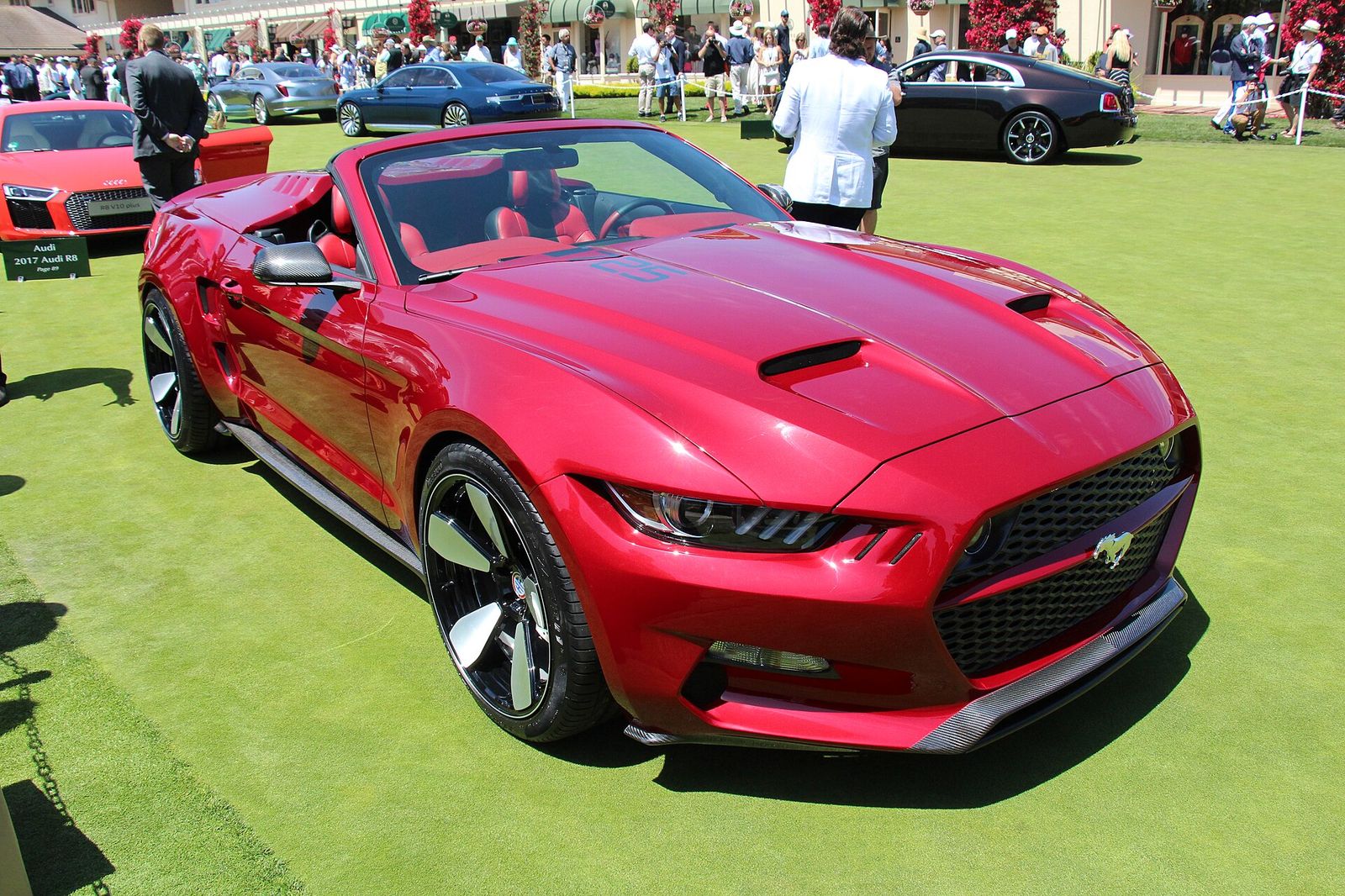 Created by Galpin Auto Sports and Henrik Fisker, this carbon fibre 725hp Super Mustang was on display at the 2015 Pebbles, Pebble Beach Concours d'Elegance