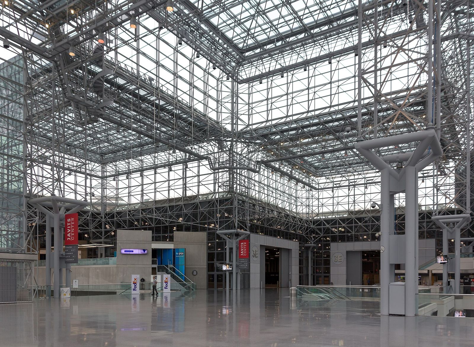 Interior of the Jacob K. Javits Convention Center, New York City, USA, Robin Hood Benefit