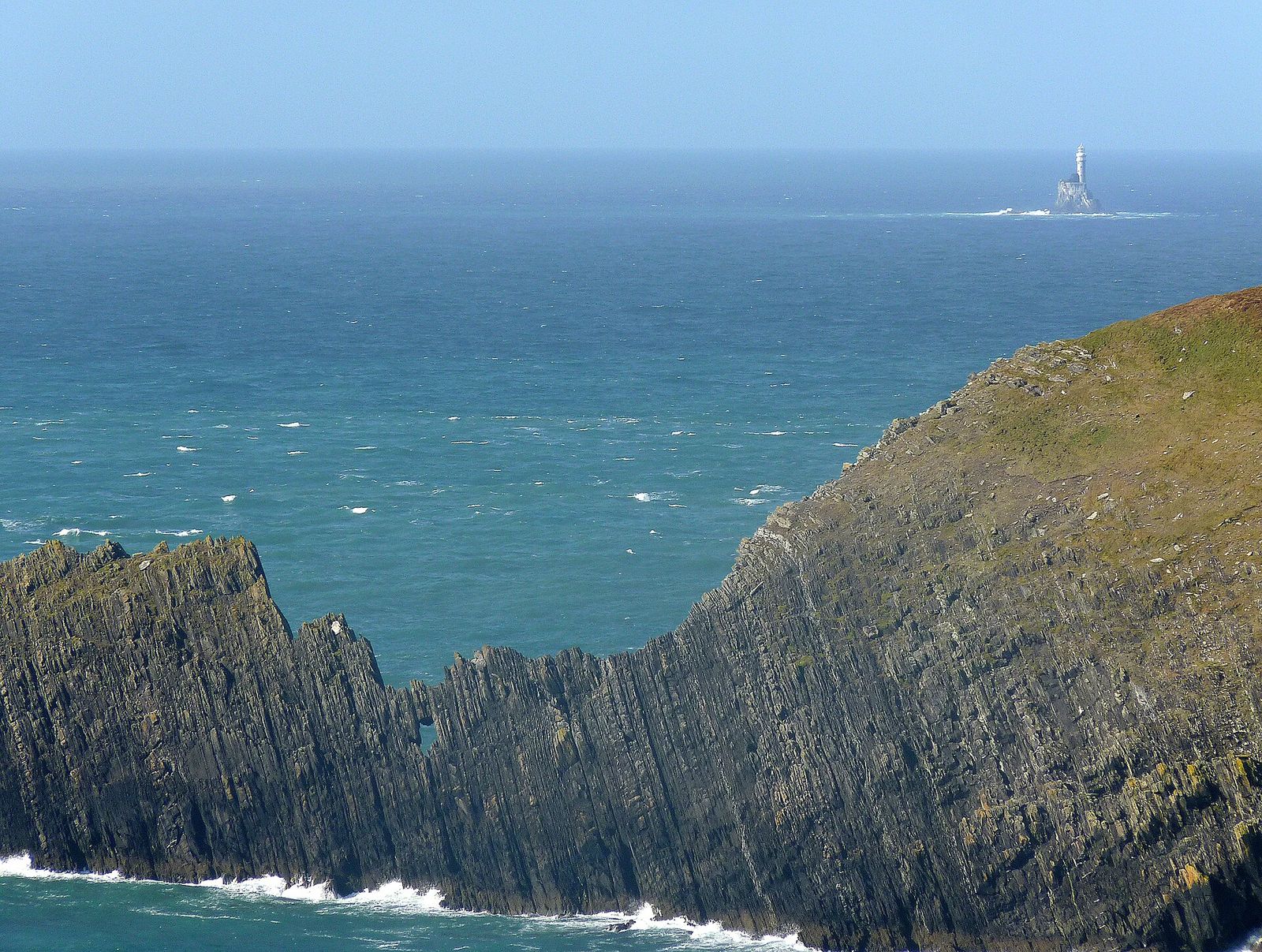 Fastnet Lighthouse in the distance, Rolex Fastnet Race