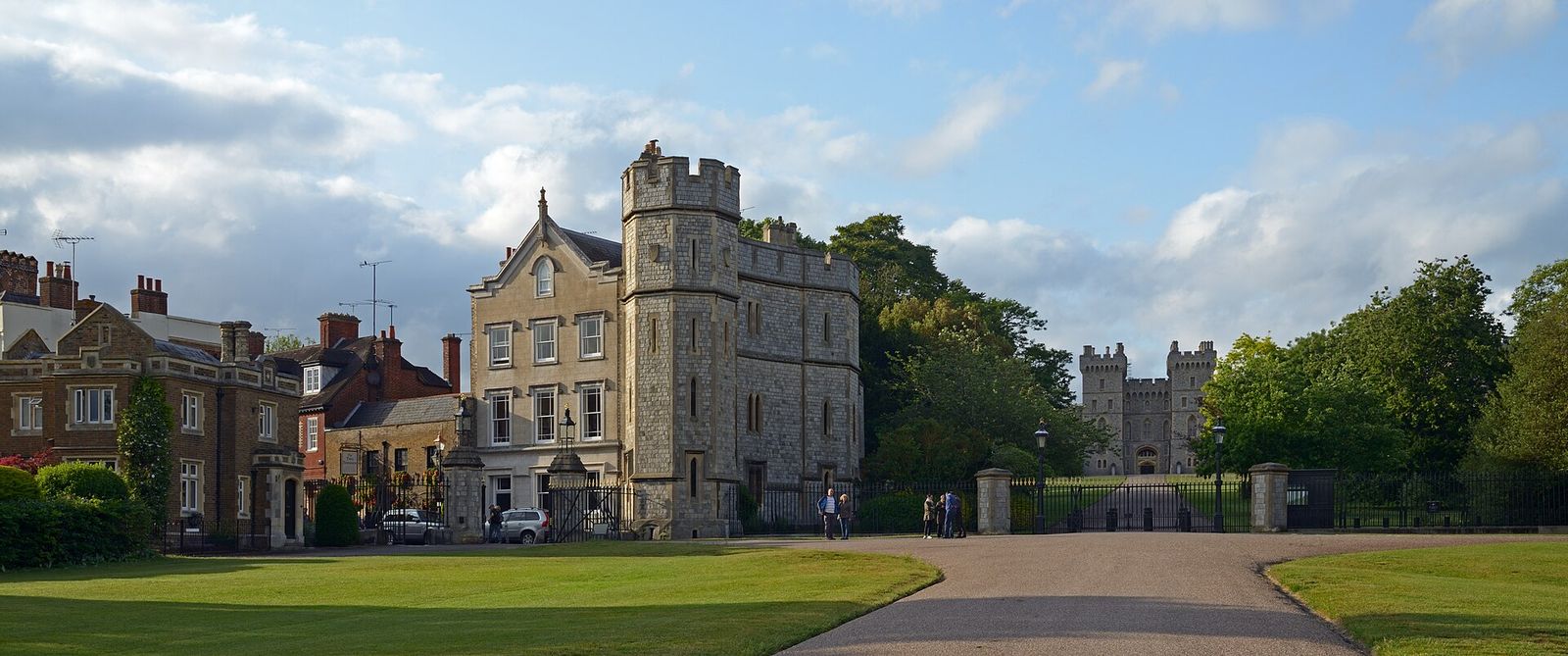 View of the Castle and Park st. from the Long Walk, Royal Windsor Horse Show