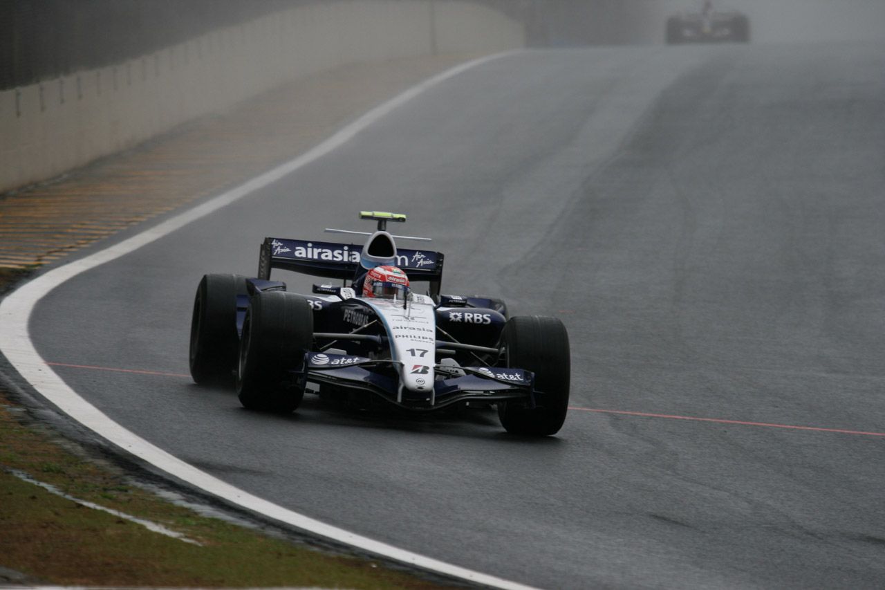 Formula One 2007 Rd.17 Brazilian GP: Kazuki Nakajima ( Williams) at the free practice 1 on Friday, Sao Paulo Grand Prix