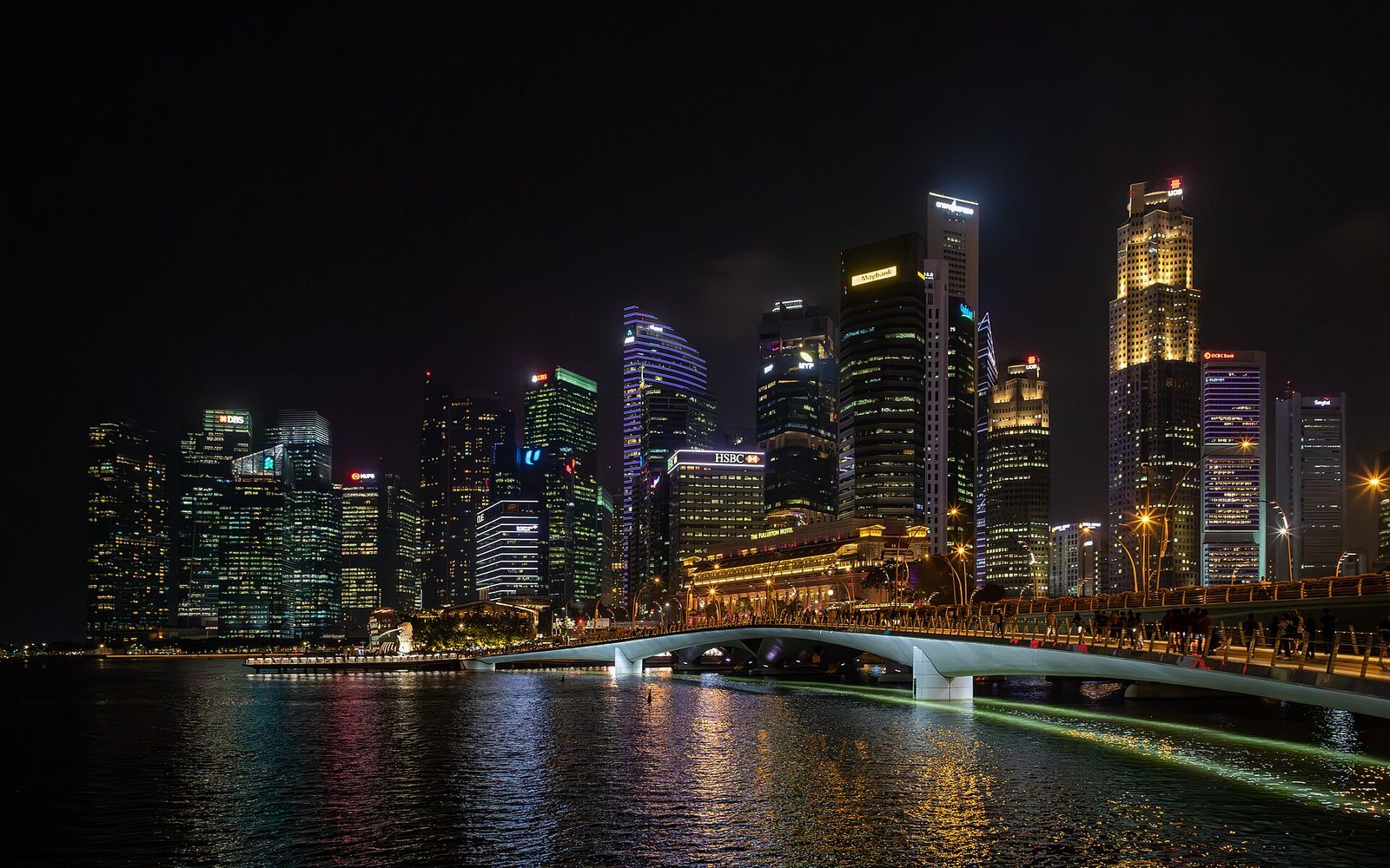 Jubilee Bridge and Skyline, Marina Bay, Singapore, Singapore Art Week