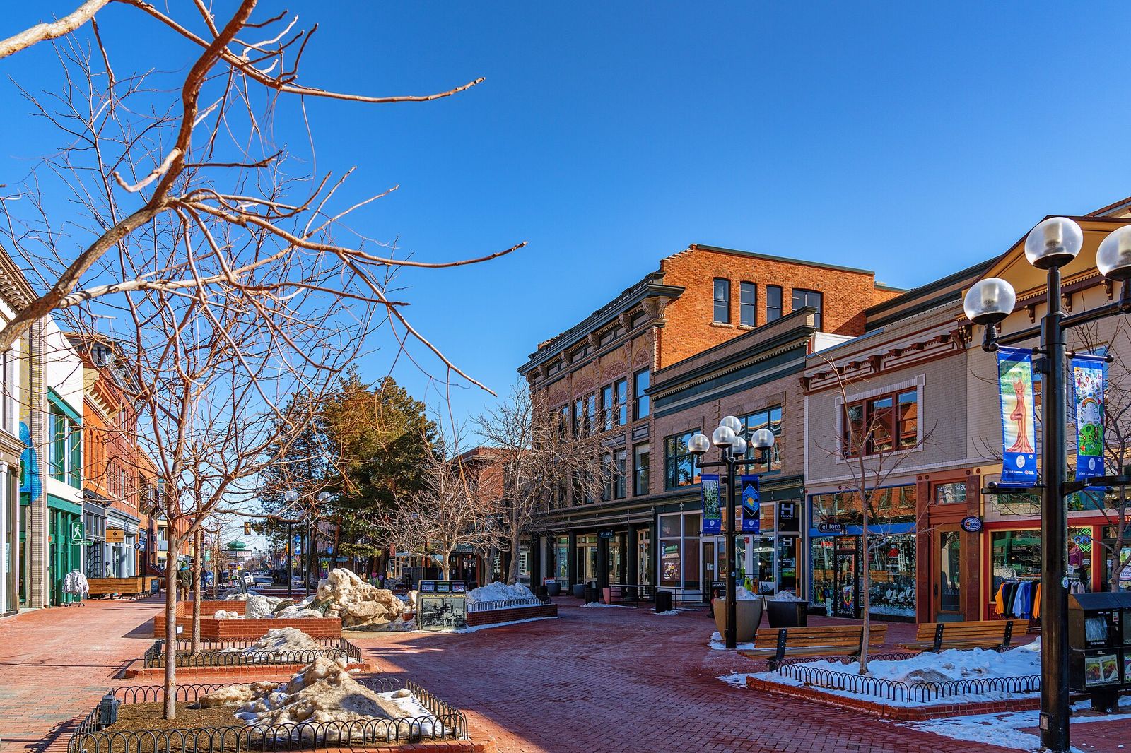 Pearl Street in downtown Boulder, Colorado, between 14th and 15th Street,, Sundance Film Festival