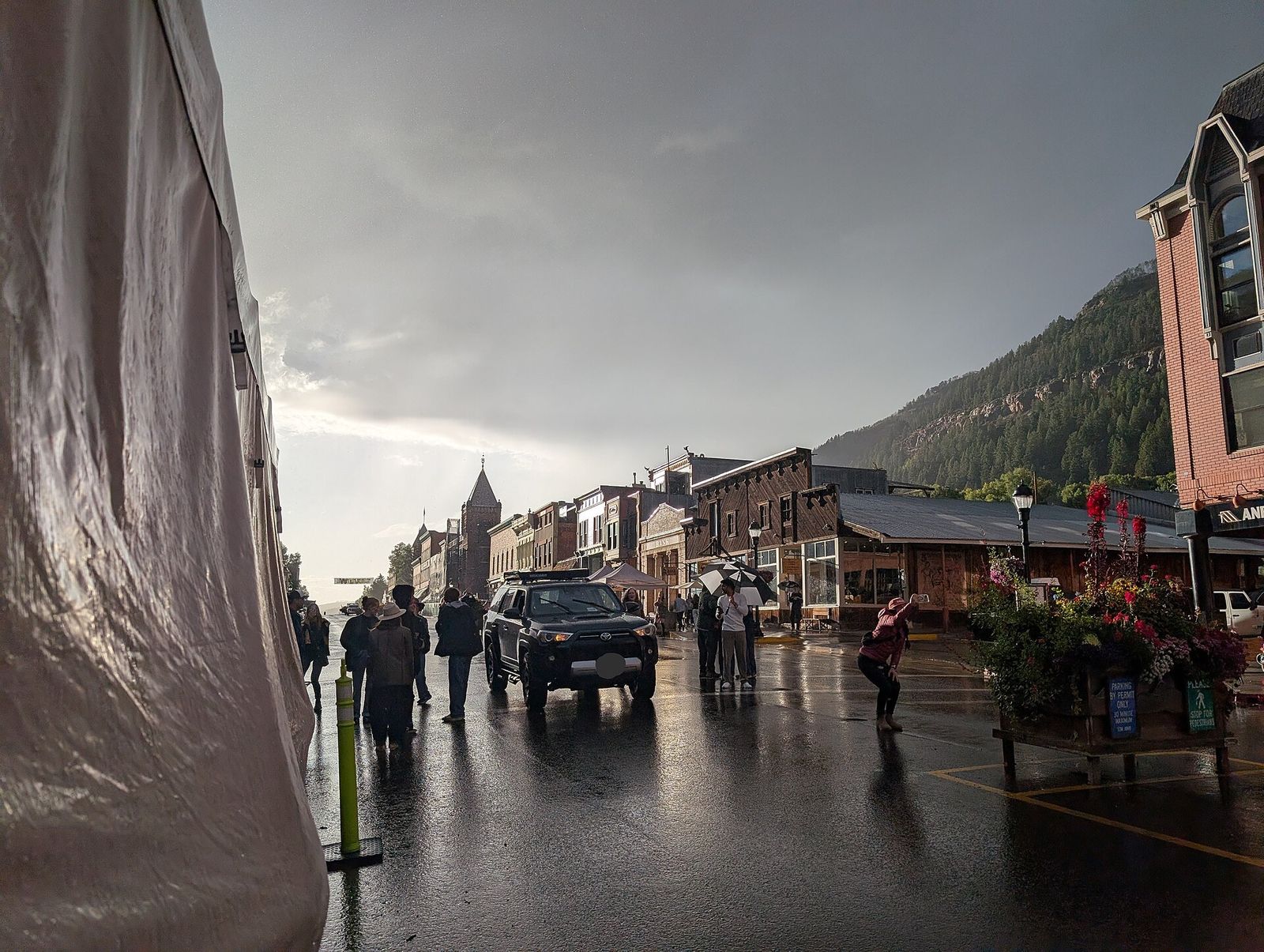 Rain in Telluride, Colorado, Telluride Film Festival