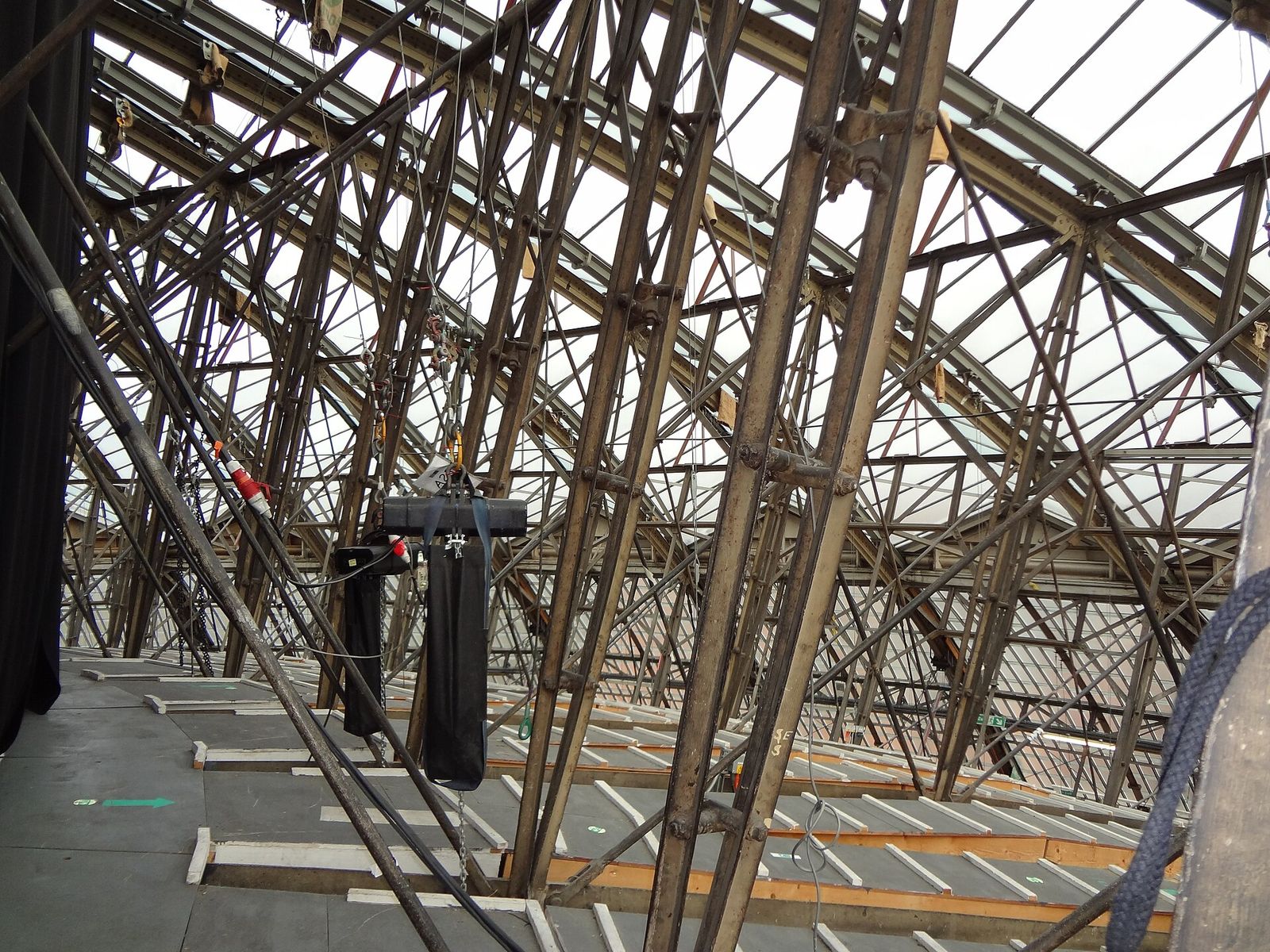 A view of the glazed roof of the Royal Albert Hall, The Fashion Awards