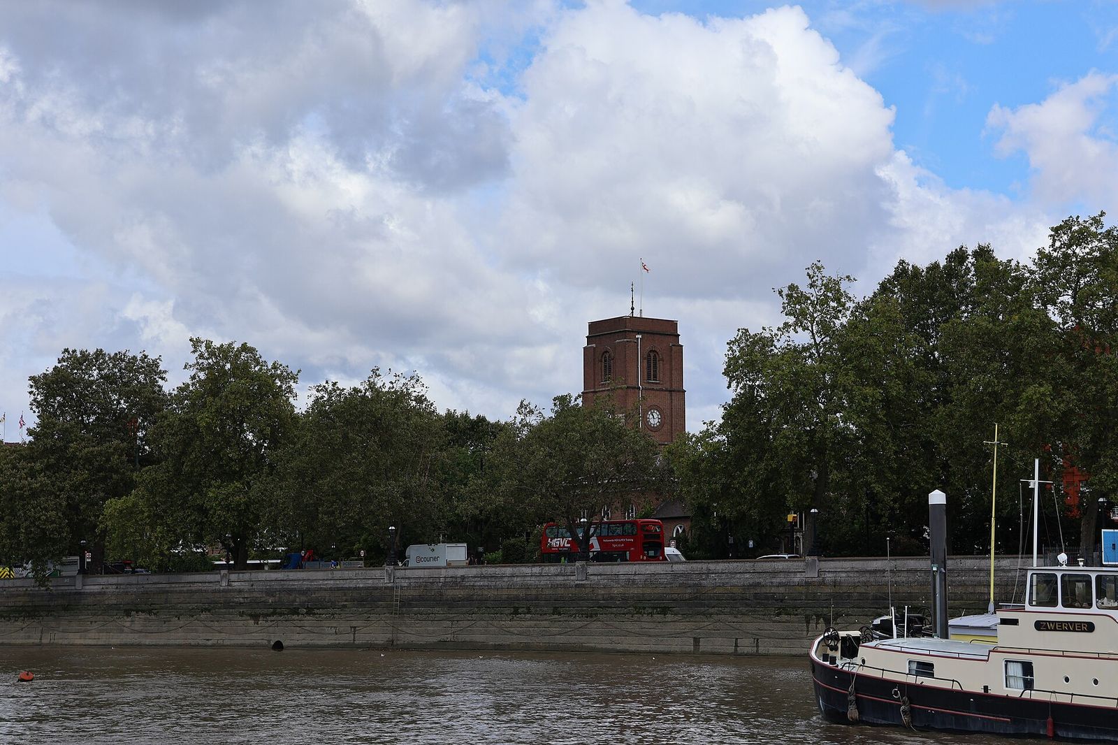 View from the River Thames in London, England, United Kingdom, Treasure House Fair