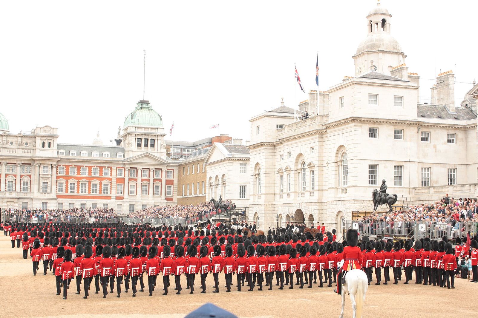 Horse Guards at the rehearsal of the Queen's birthday parade in 2012, Trooping the Colour