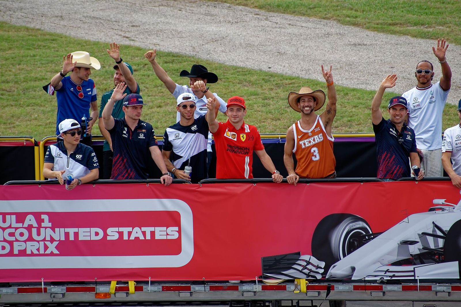 Drivers' Parade at the 2021 United States Grand Prix