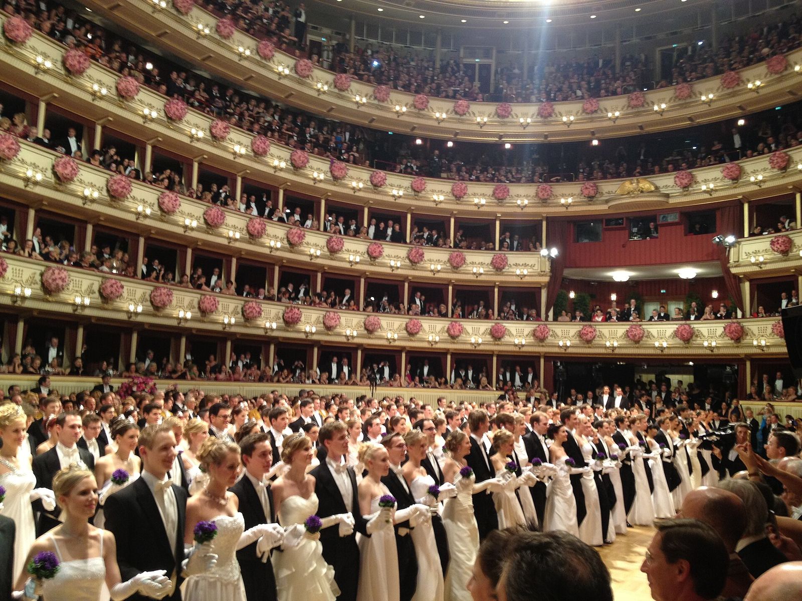 Debutants entry, Vienna Opera Ball on 27 February 2014