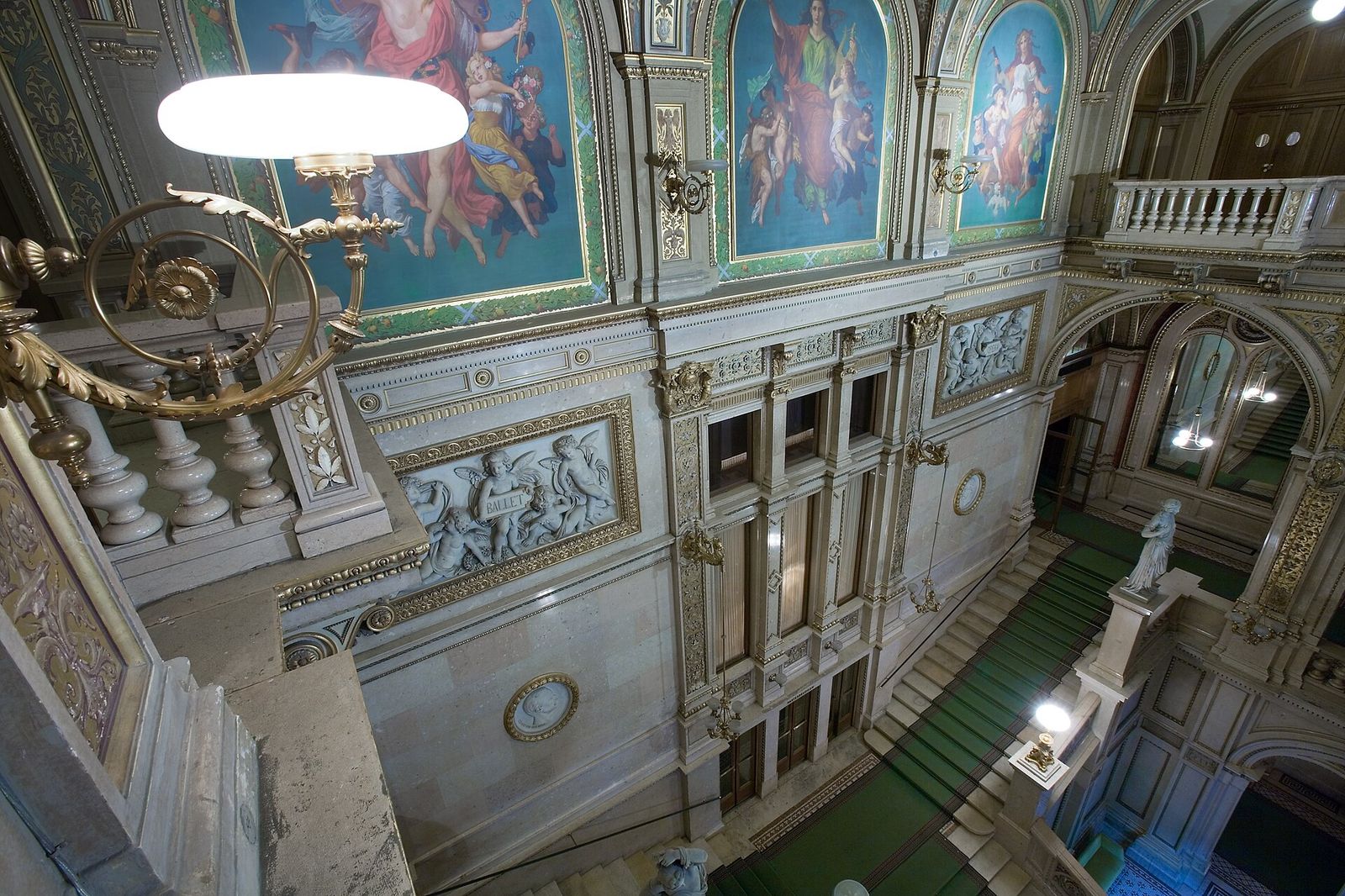 Vienna Opera main foyer and lobby, Vienna, Austria, Vienna Opera Ball