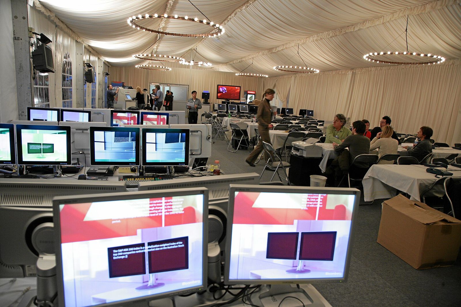 DAVOS/SWITZERLAND, 22JAN07 - The making of... Impression of the new Media Center of the Annual Meeting 2007 of the World, World Economic Forum Annual Meeting